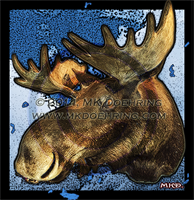 Blue Moose With Watermark